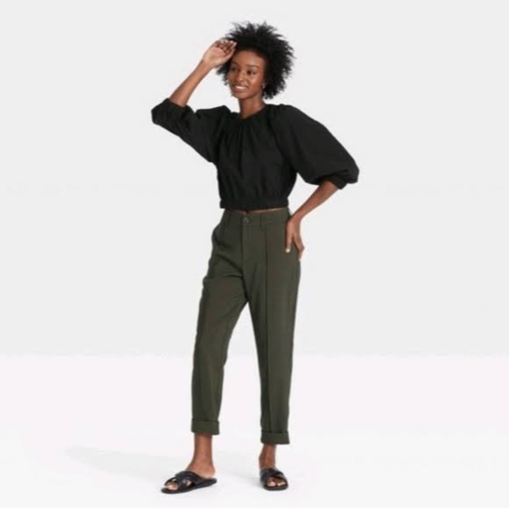 a new day Black Puff Sleeve Top​ - Picture 3 of 4